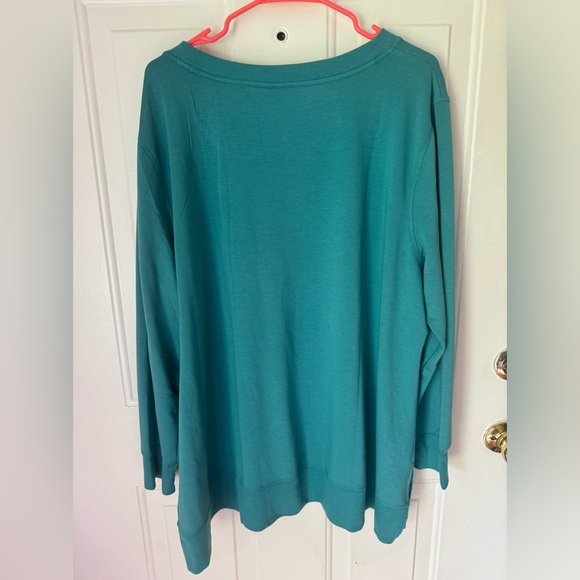 Jockey 3X teal Light Weight Sweatshirt - Picture 2 of 5
